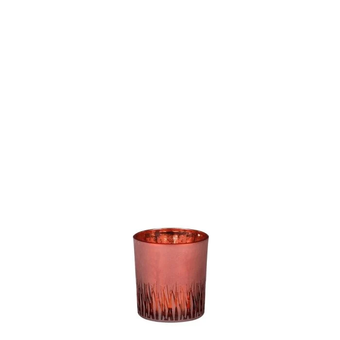 Amada värmeljushållare orange 8 cm hög