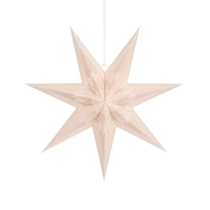Stjärna i beige 60 cm i diameter