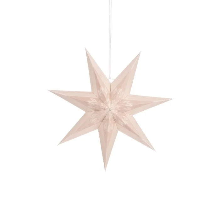 Stjärna i beige 45 cm i diameter