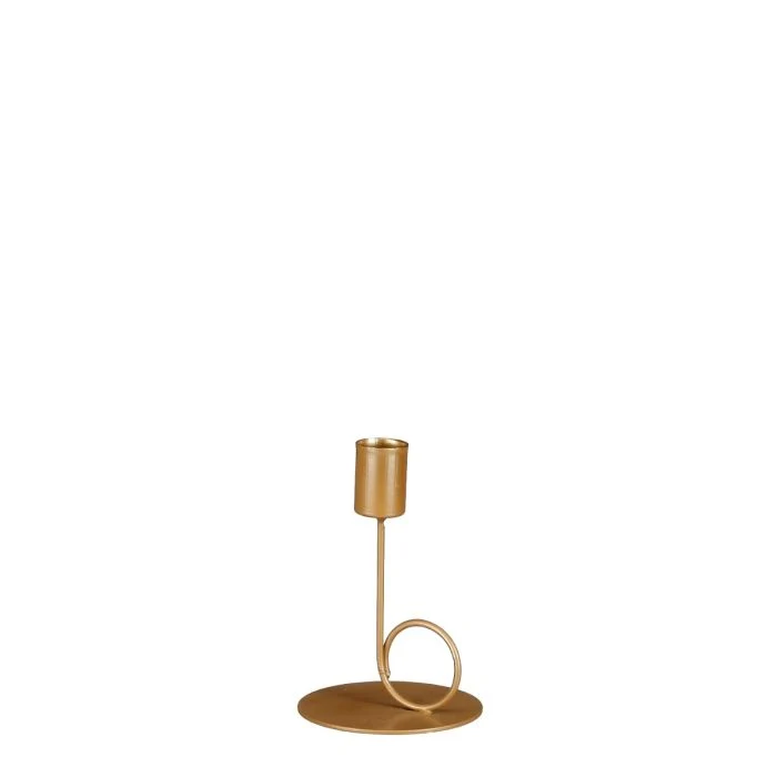 Ljusstake guld 12 cm hög
