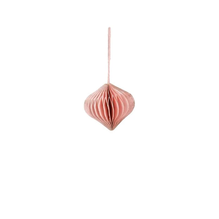 Lökformad pappersdekoration rosa