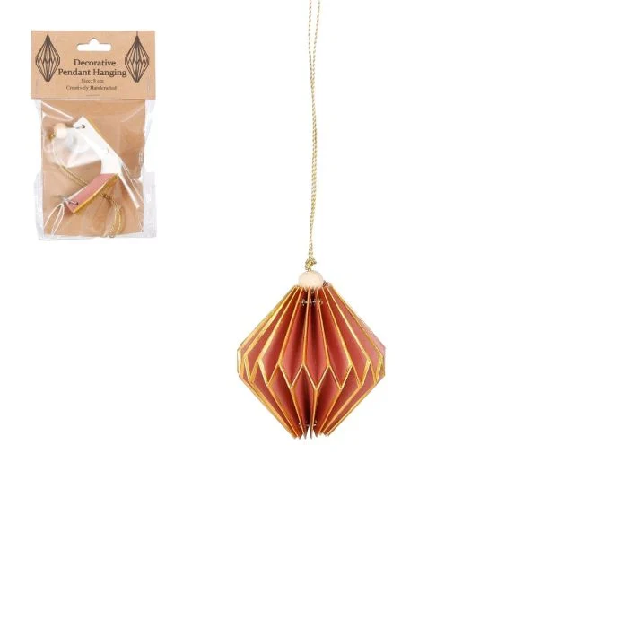 Handgjord lökformad figur rosa 7,5 cm hög