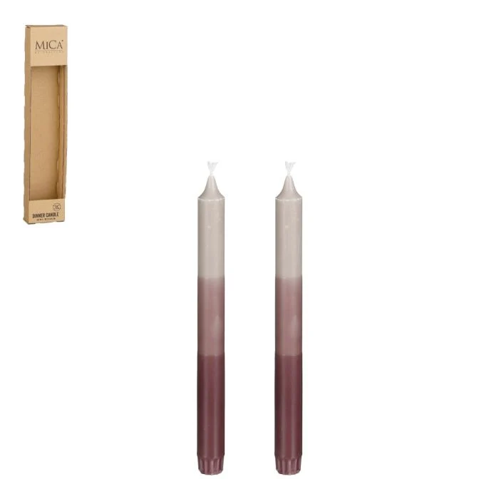 Trefärgade ljus 2-pack lila