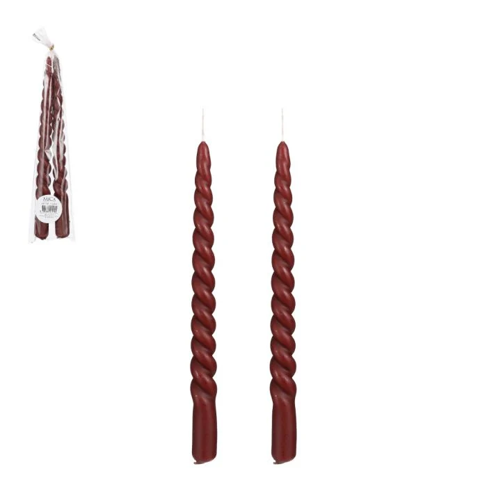 Spiralljus 2-pack vinröd