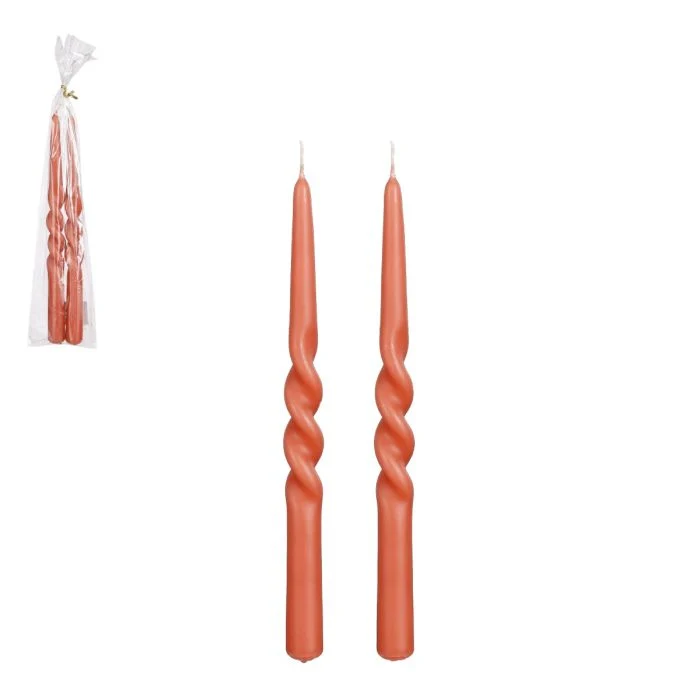 Spiralljus 2-pack terrakotta