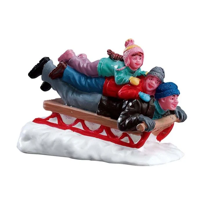 Pulkaåkning med pappa