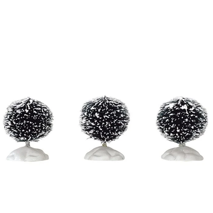 Lemax Round Bristle Tree Mini 3-pack