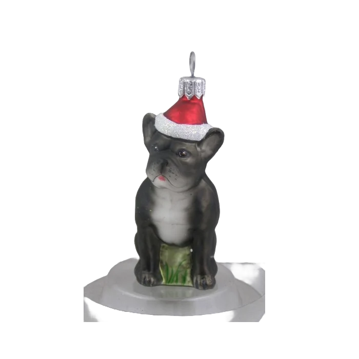 Julgranskula Fransk Bulldog Svart