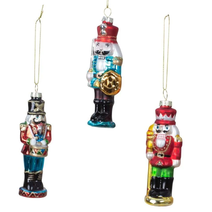Julgranskulor Nötknäpparsoldater 3-pack