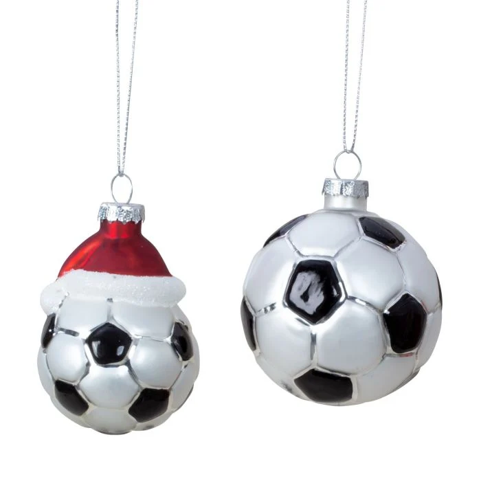 Julgranskulor Fotbollar 2-pack
