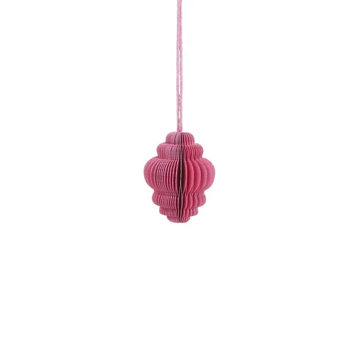 Papperdekoration rosa