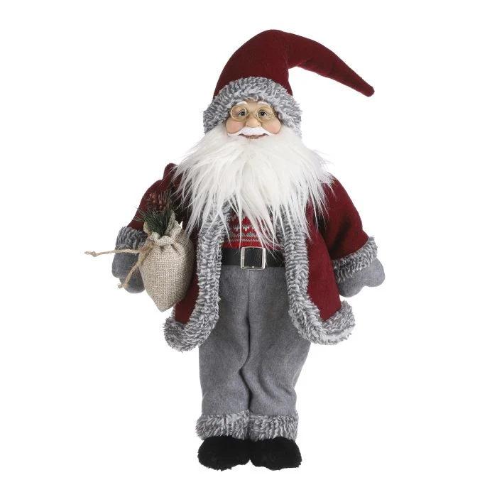 Jultomte med säck 45 cm hög