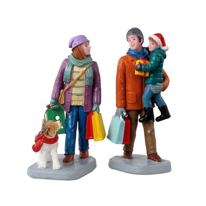 Holiday Shoppers Set Of 2