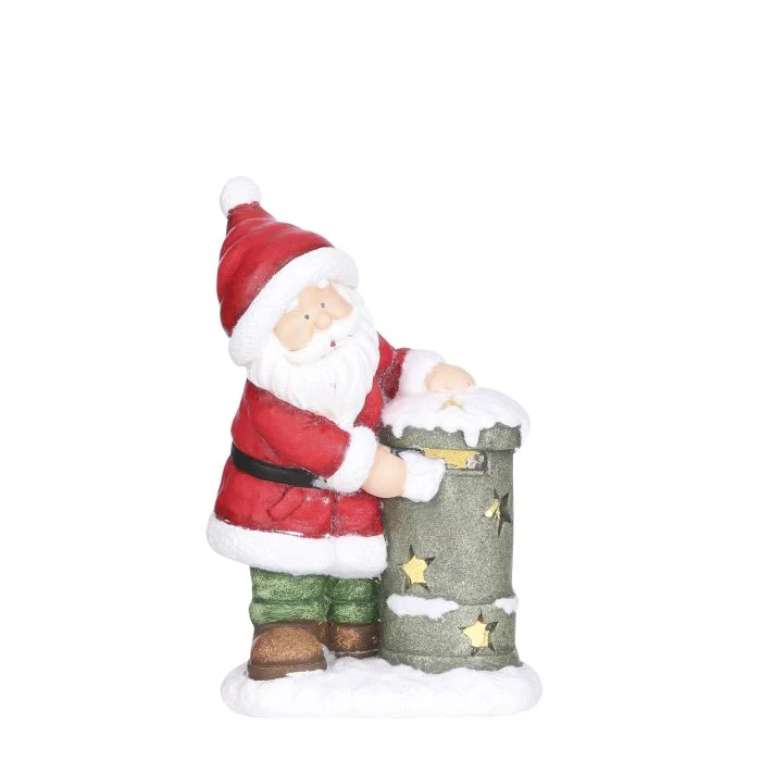 Jultomten vid brevlådan 40 cm hög