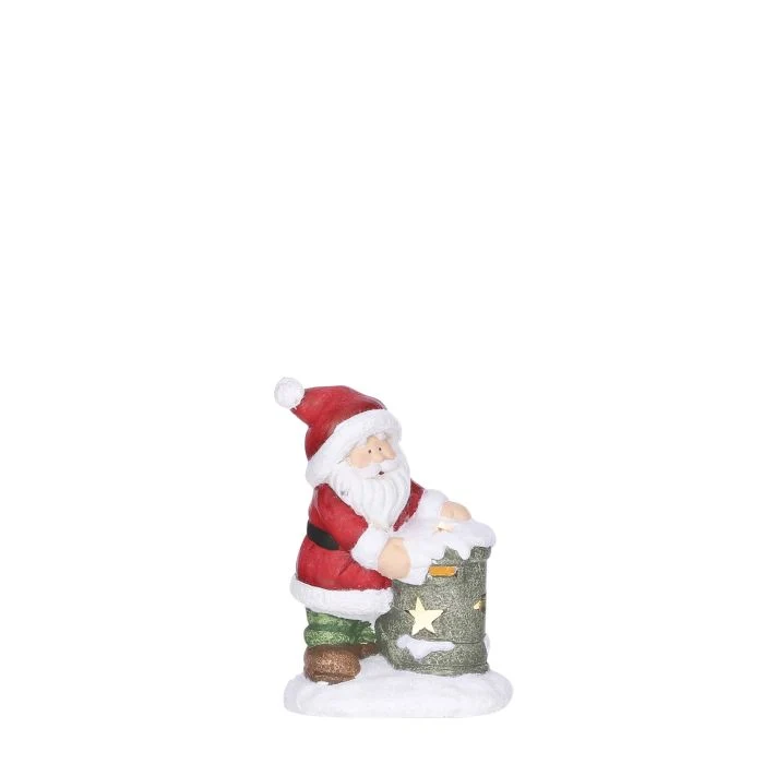 Jultomten vid brevlåda 18 cm hög