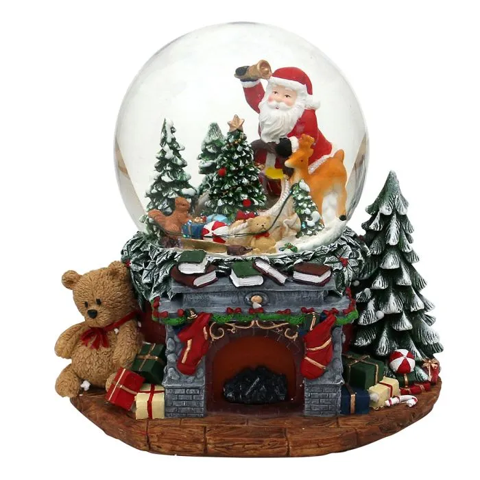 Snöglob Jultomte på släde