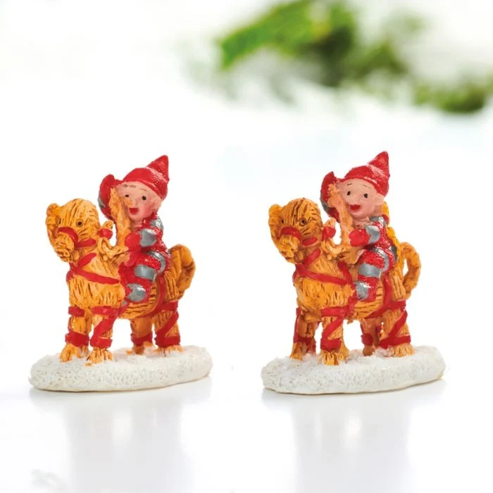 Bäbistomtar med halmbockar 2-pack