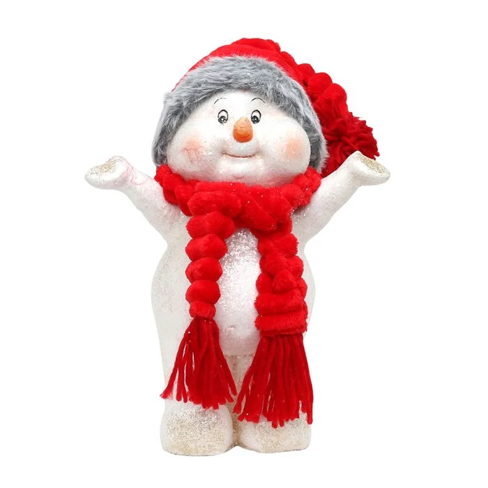Stående Snögubbe 35 cm hög