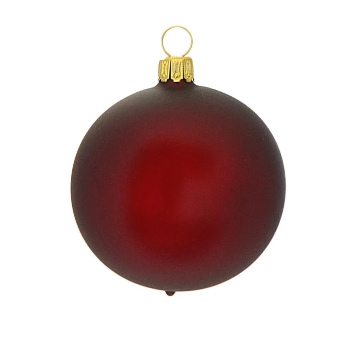 Glaskugler bordeaux 6 cm 5-pak