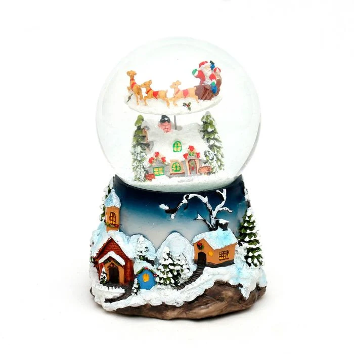 Snöglob Tomte på släde