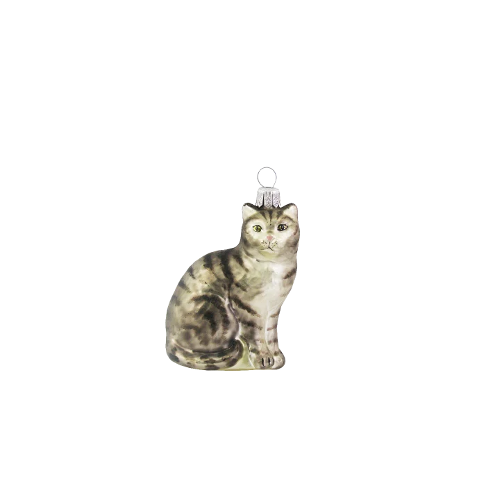 Julgranskula Grå katt