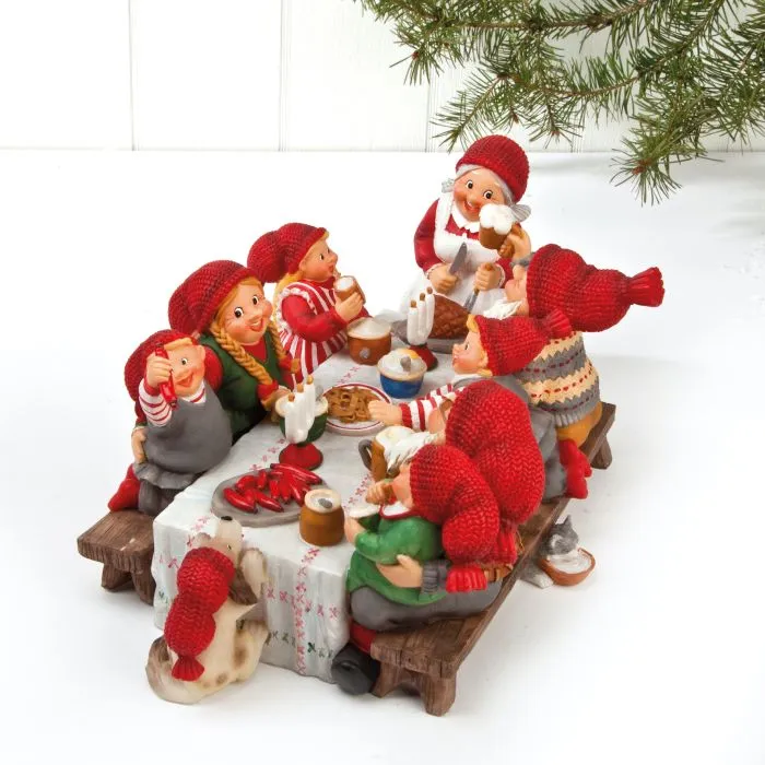 Glada tomtar har julfest