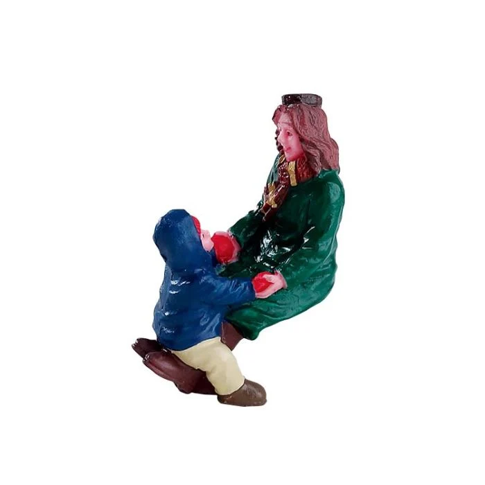 Bänkfigurer Mor och Son