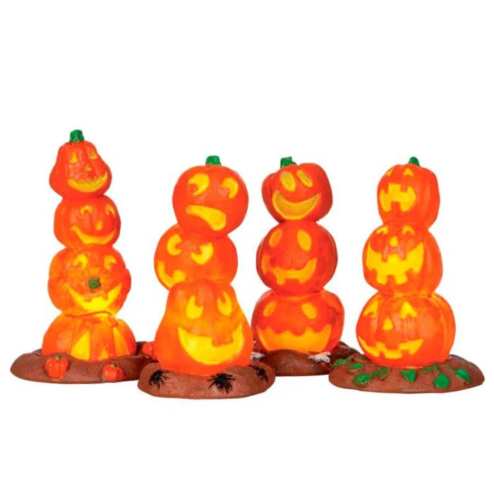 Light-Up Pumpkin Stack