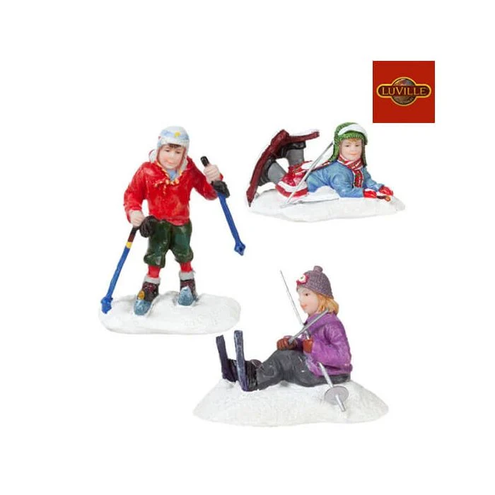 Luville Skidskola med 3 figurer