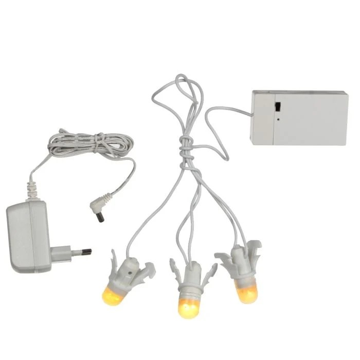 Luville LED-lampor 3 st. med adapter