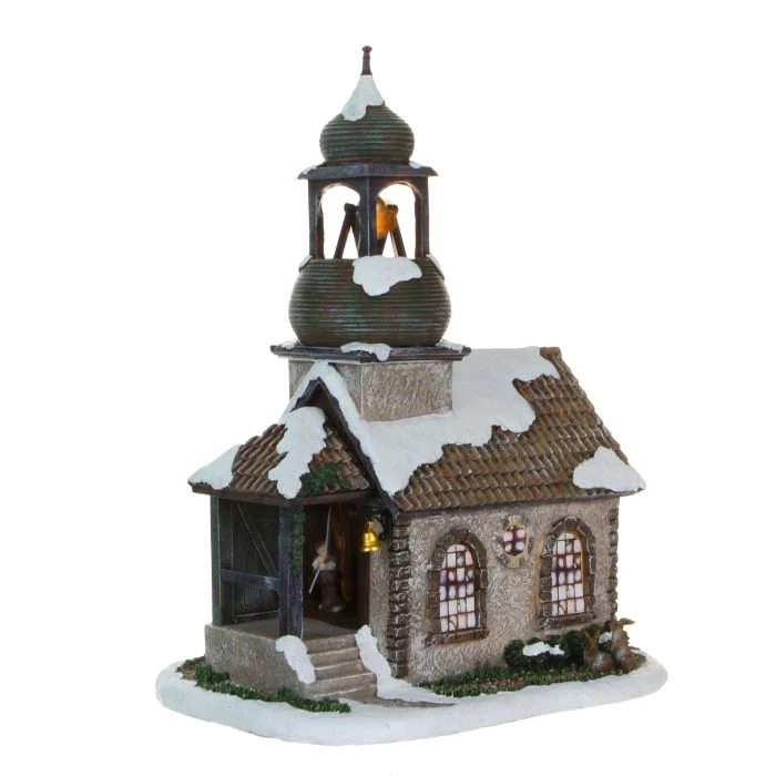 Luville kyrka med klockar