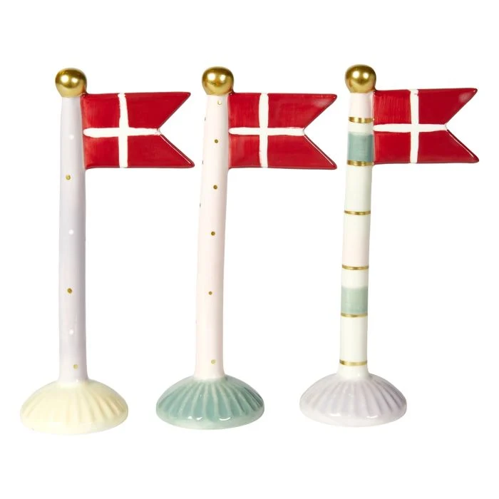 Flagga 19 cm hög