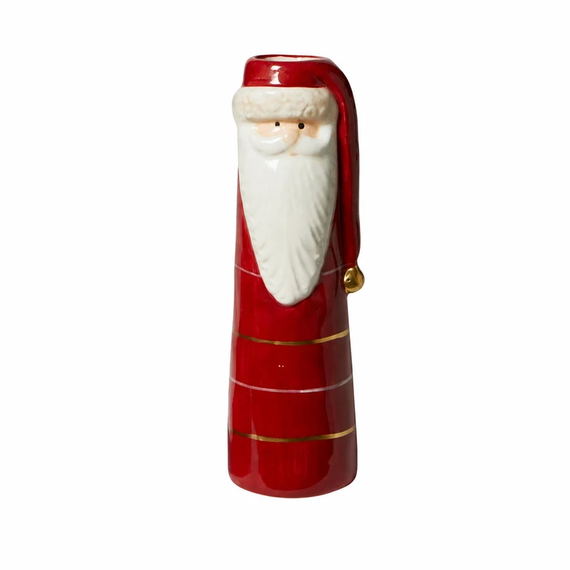Vas med jultomten 17 cm hög