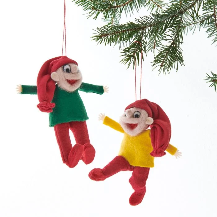 Brammingtomte i tyg 12 cm hög