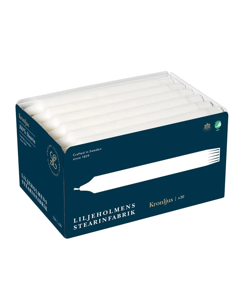 Liljeholmens Kronljus - 30-pack vit