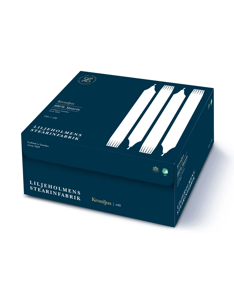 Liljeholmens Kronljus - 50-pack vit