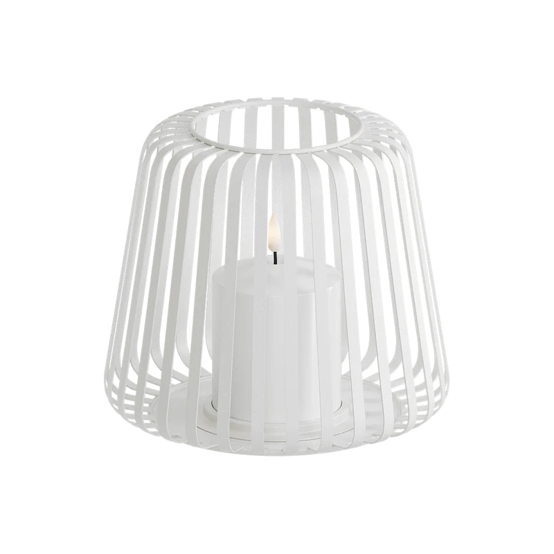 LED Lanterne Ø 20 x 17 cm Hvid