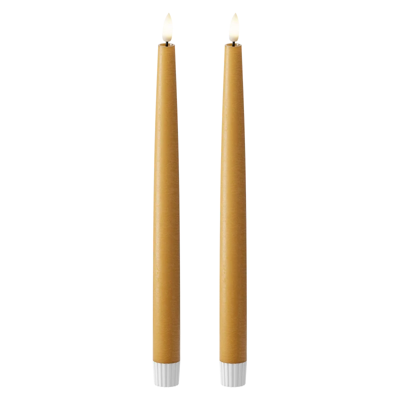 LED Dinerkaars 2 stuks, Ø 2,2 x 29 cm Curry