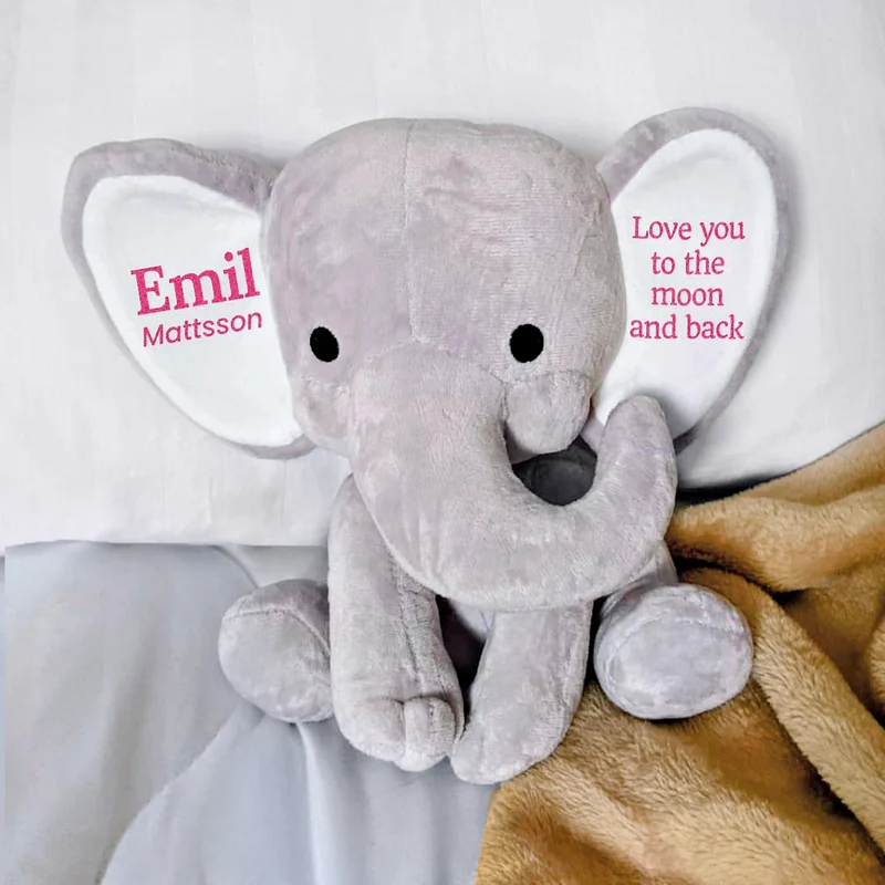 Elefant gosedjur | Namn & Text