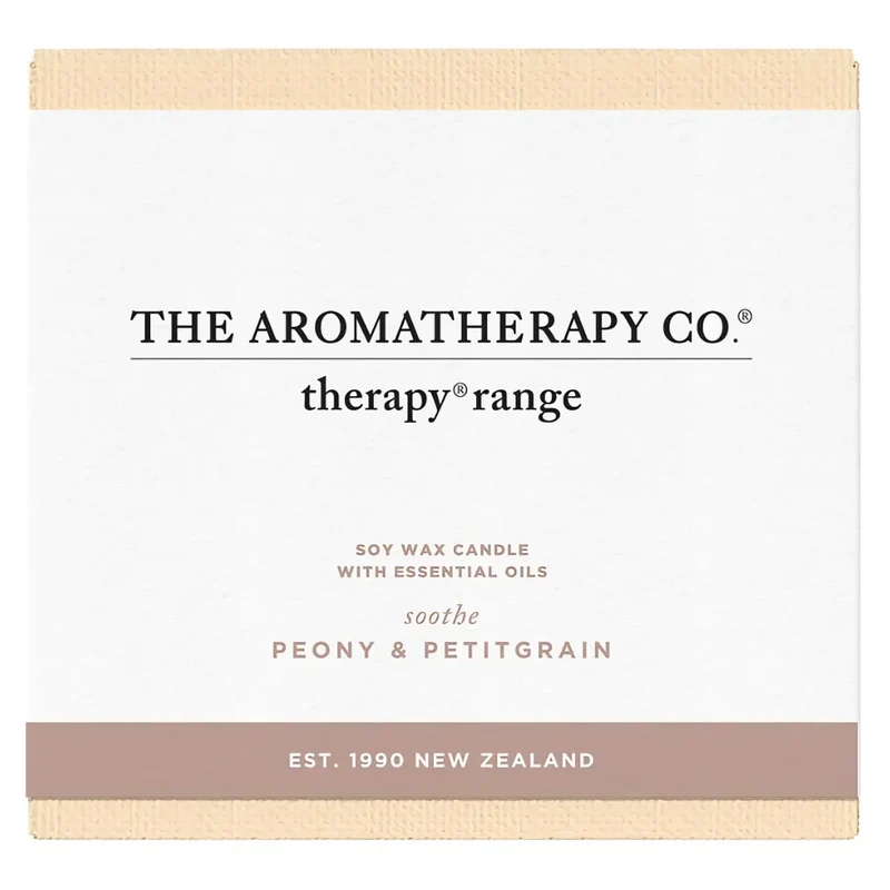 The Aromatherapy Co Therapy Candle Peony & Petitgrain