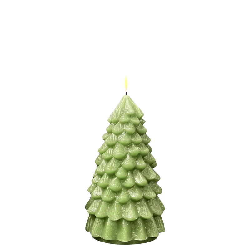 LED Juletræ 18 cm lysegrøn