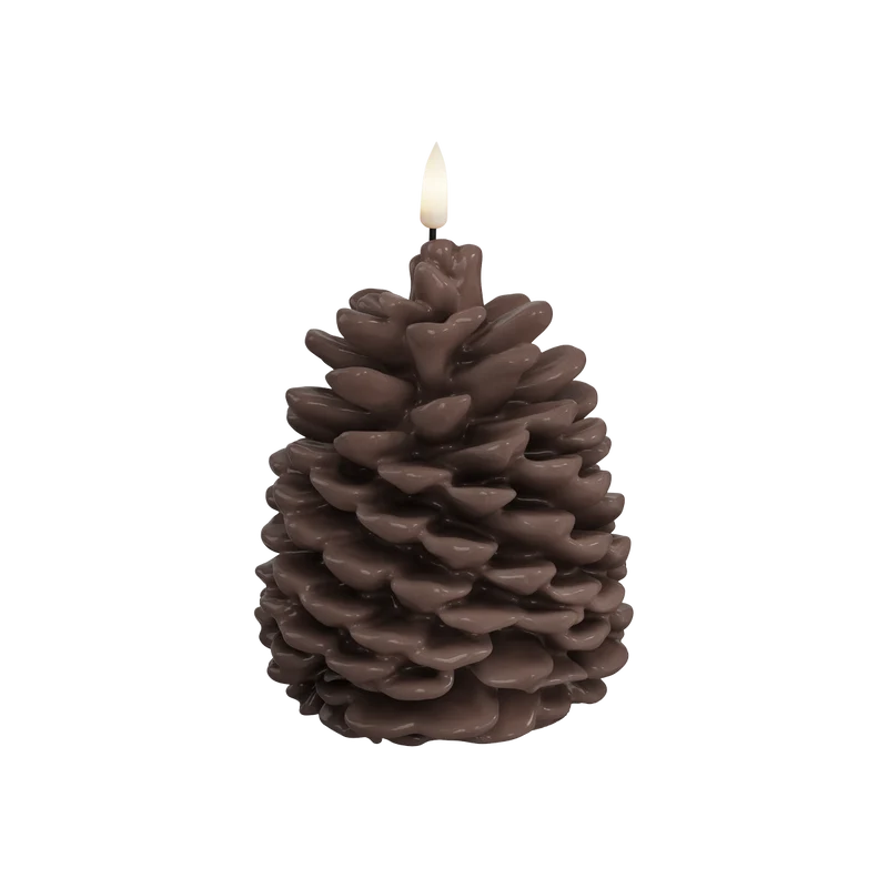 LED Grankogle 10 x 13 cm brun