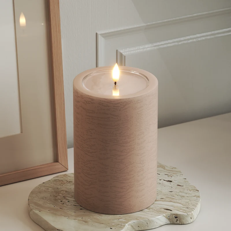Unique LED Bloklys D 10 x 15 cm Rose