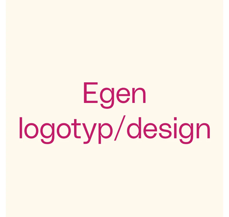 Egen logotyp