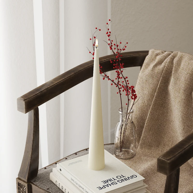 Kegellicht D 5 x H 38 cm Cream