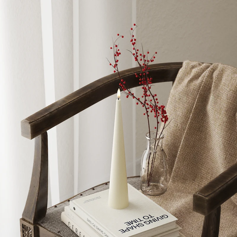 Kegellicht D 5 x H 28 cm Cream