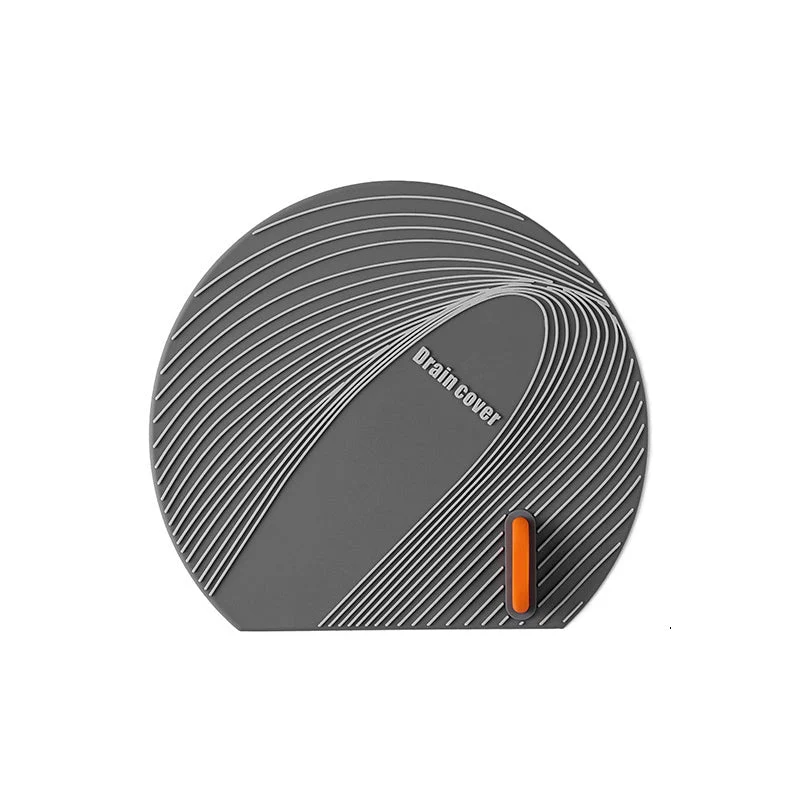 Unisex Silikonlock för Avlopp med Handtag i Mörkgrå