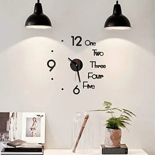 DIY Akryl Väggklocka för Hemmet - Modernt och Dekorativt