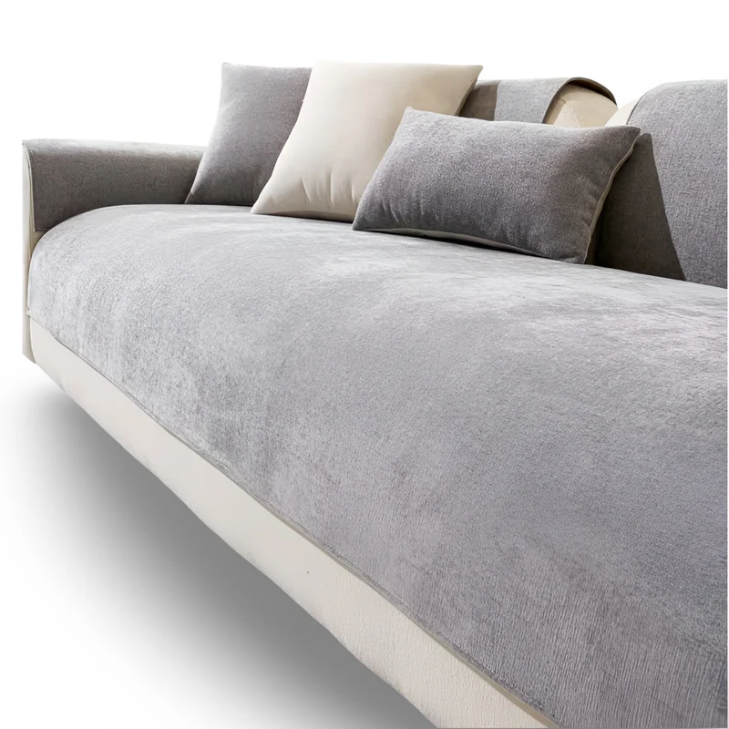 Halkfritt Chenille Sofföverdrag – Stil & Skydd för Ditt Hem