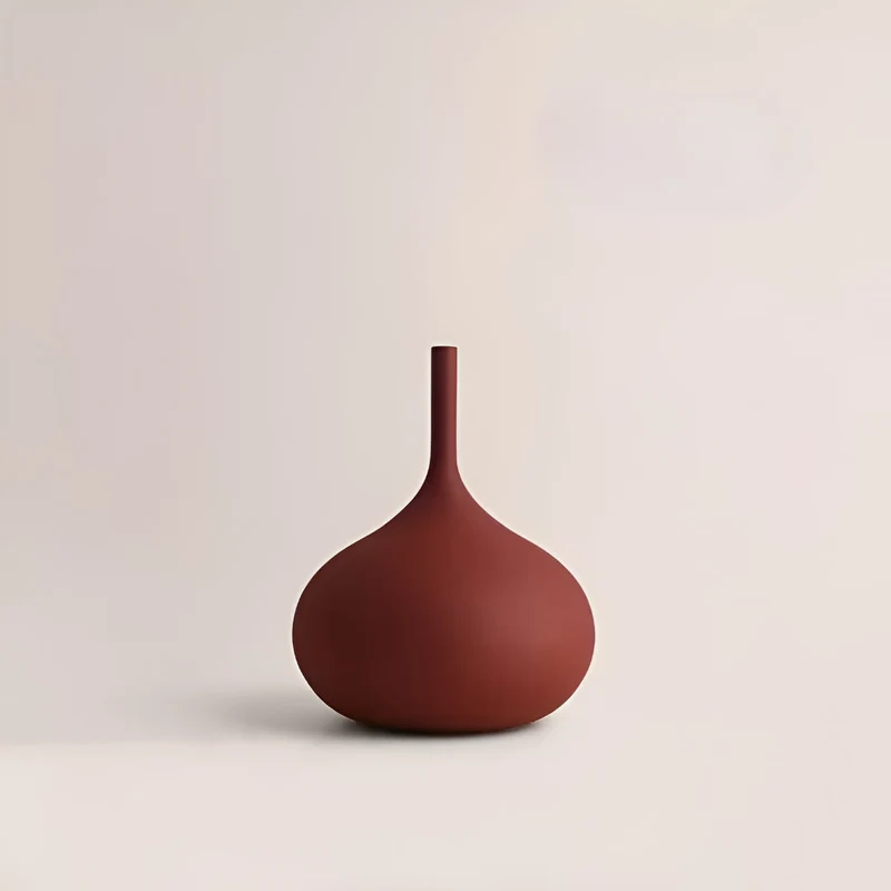 Morandi Keramikvas - Handborstad & Elegant för Stilfull Heminredning